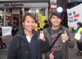 兩位台灣青年認為要讓整個世界知道法輪功真相。