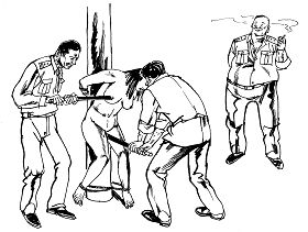 中共酷刑示意圖：性虐待