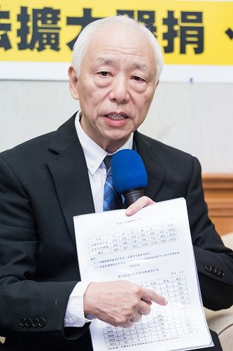 台灣國際器官移植關懷協會理事長胡乃文發布聯署狀況及對聯合國的主要訴求。