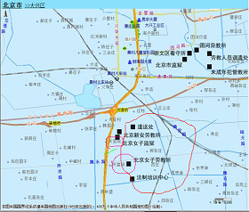 圖表1北京大興區地圖局部