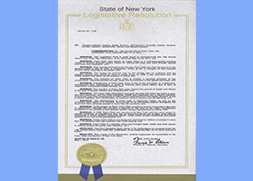 紐約州參議院表彰法輪大法
