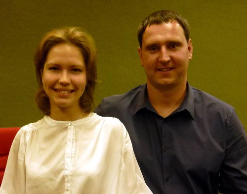 圖4：俄羅斯學員卡特麗娜和阿萊克桑德夫婦參加二零一四年歐洲法會