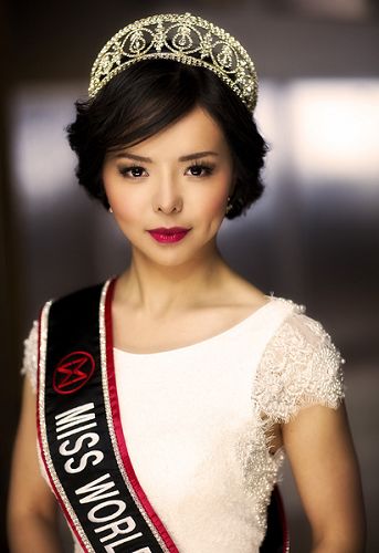 圖1：於今年五月十六日，當選為「二零一五年加拿大世界小姐」的林耶凡（Anastasia Lin）小姐。