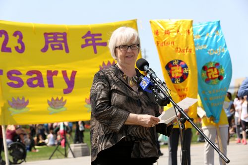 加拿大國會議員Joy Smith在法輪大法弘傳世界二十三週年慶典上發言