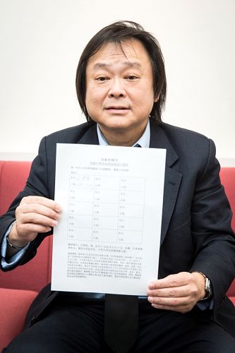 台北市議員王世堅日前在「刑事舉報江澤民」的舉報書上簽名之後說，是該提出具體行動的時候了。