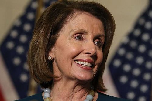 '圖1：美國眾議院少數黨領袖來自加州的民主黨人佩洛西（Nancy Pelosi）'