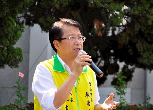'圖5：台南市前副市長顏純左：在台灣各地舉辦513慶祝活動，意義深遠。'