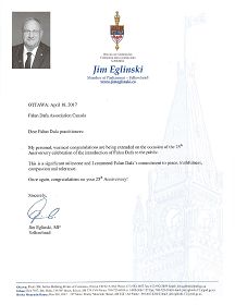 '圖8：國會議員吉姆﹒埃林斯基（Jim Eglinski）的賀信'