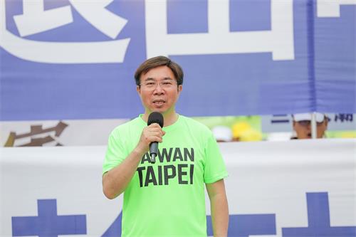 '圖4：台北市議員張茂楠希望透過聲援讓更多人找回勇氣。'