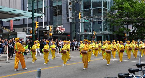 圖1～6：2019年5月12日，法輪功學員在溫哥華市中心舉行大遊行，慶祝第二十屆世界法輪大法日暨法輪大法弘傳27週年。
