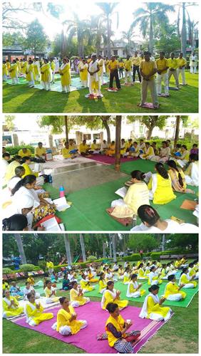 '圖4：納格普（Nagpur）的學員們在舉辦紀念7.20的活動'