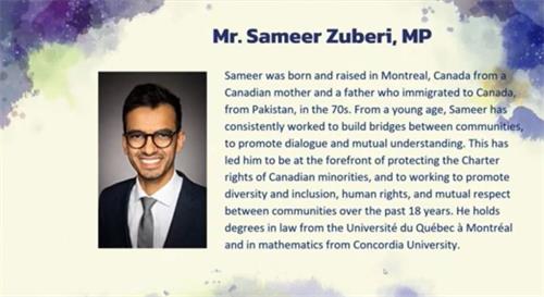 圖2：加拿大國會議員祖貝裏（Sameer