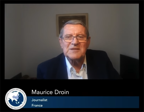 '圖1：法國資深記者莫里斯﹒杜瓦安（Maurice Droin）'