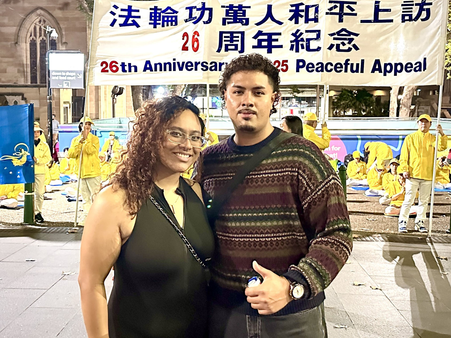 圖10:彼得﹒尼科洛夫:「你們二十六年前和平上訪講真相的舉動勇氣可嘉,令人感動,美麗又有力量!」