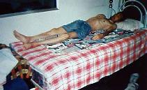 楊建坡2004年2月在唐山開平勞教所遭迫害，體重銳減100斤，釋放回家時僅剩80多斤