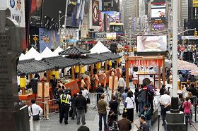 中國菜廚技大賽紐約時代廣場開幕