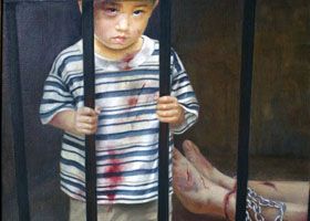 被非法囚禁的孩子（繪畫）