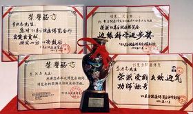 東方健康博覽會上李洪志先生獲得的獎項
