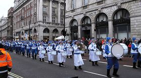 歐洲天國樂團參加二零一一倫敦新年大遊行