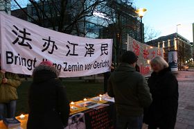 法輪功學員抗議中共迫害，呼籲巴伐利亞州和德國政府正視中國人權