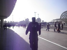 北京街頭在「兩會」期間戒備森嚴
