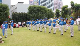 天國樂團在印尼國慶活動現場演奏