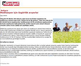 圖六：土耳其《自由報》關於法輪功的報導