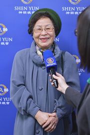 台灣國際達克羅士音樂節奏教學法研究會常務理事劉蘭姝在接受採訪。