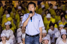 圖5：台北市議員李慶鋒表示，希望結合大家的力量，讓發生在中國的苦難可以早日終止