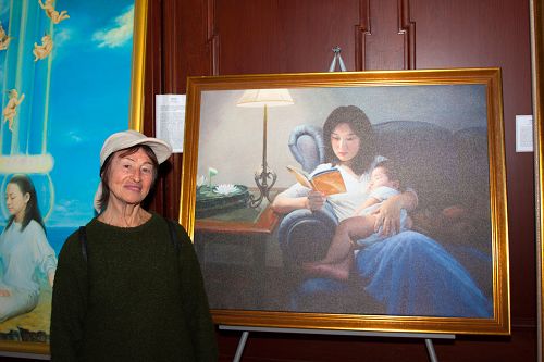 八十歲的艾烏斯卡亞女士和油畫《學法》