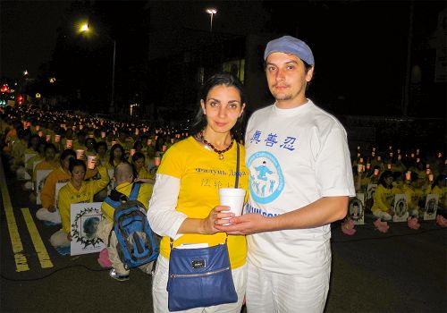 圖8：來自烏克蘭的法輪功學員AleksandrNimenko和妻子Armina