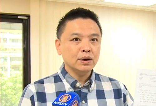 提案人之一，台北市議員洪健益呼籲：中共應立即停止迫害法輪功，尊重人權，跟上普世價值與標準才是真強國。