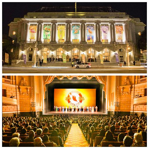 圖1：二零一八年一月一日至七日，神韻國際藝術團在舊金山歌劇院連演八場，場場大爆滿，盛況空前。