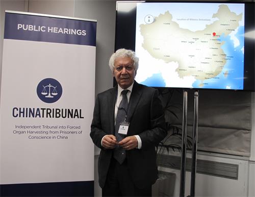 圖2：「獨立人民法庭」法律顧問、人權律師哈米德﹒薩比（Hamid Sabi）。
