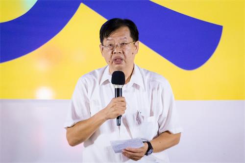 '圖11：台灣著名人權律師魏千峰聲援支持。'