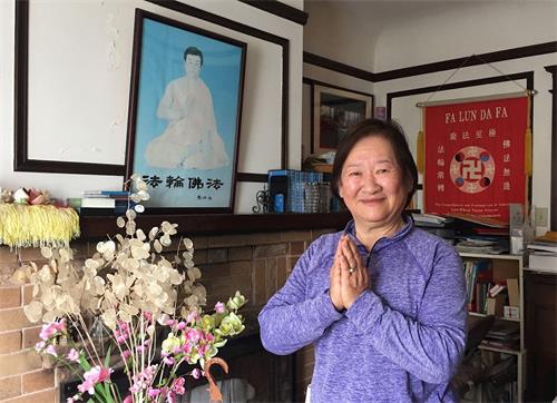 '圖5：現年七十五歲的王香蘭是在韓國出生的華裔'