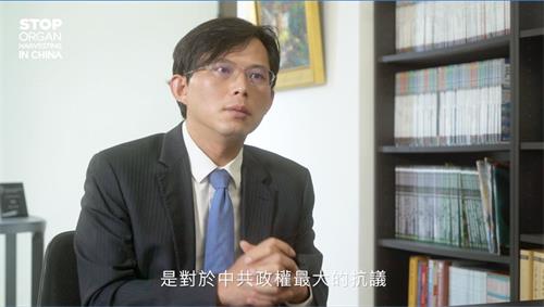 '圖4：立法委員黃國昌表示：「每一個作品，他代表的是對於人權的關懷，是對於中共政權最大的抗議。」'