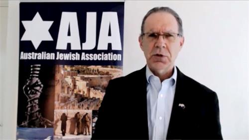 '圖12：澳大利亞猶太人協會主席大衛﹒阿德勒（Mr David Adler）。'
