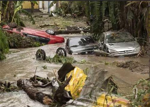 巴西聖保羅州連日暴雨造成土石流（網絡圖片）