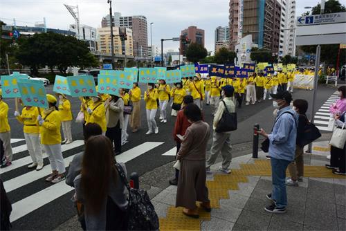 '圖1～6： 遊行隊伍在橫濱市內行進'