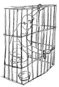 '中共酷刑示意圖：關鐵籠子'