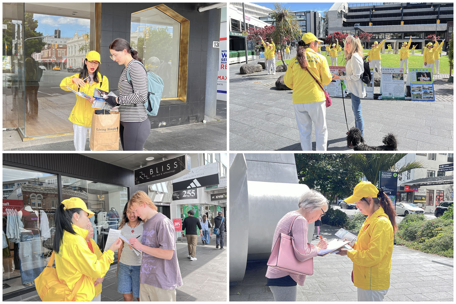 圖7:人們紛紛來了解法輪功。